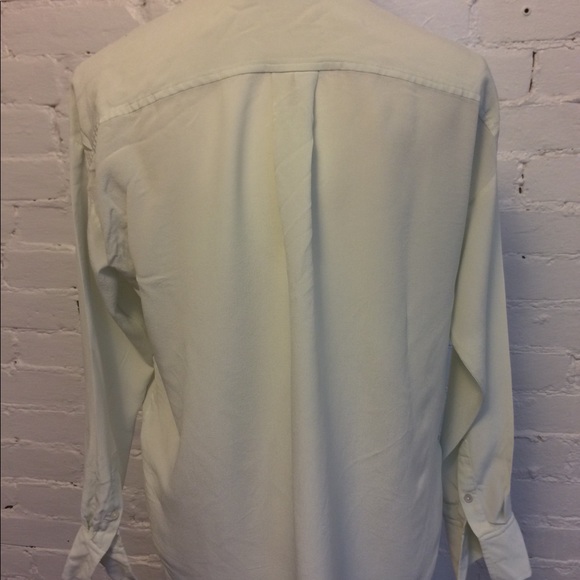 everlane soft silk blouse button down pale green size 0 - Picture 7 of 7